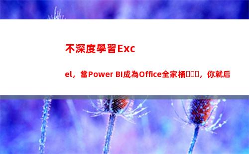 不深度學習Excel，當Power BI成為Office全家桶，你就后悔吧(深度學習基礎教程)